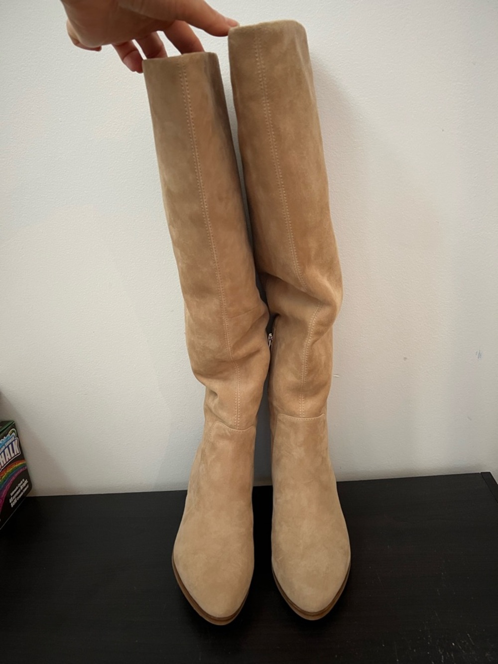 Vince Camuto Nestle Knee High Boot in Tortilla Suede - NEW NEVER WORN size 6.5